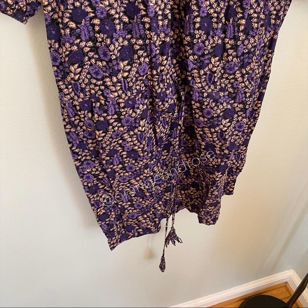 Ulla Johnson Purple Black Cotton Quilted Mini Dress 2 - Picture 11 of 16
